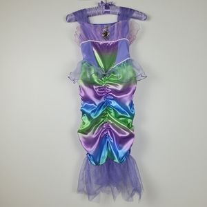 Iridescent Mermaid Fairy Tale Costume Kids Girls Costume Size Small 4-6x